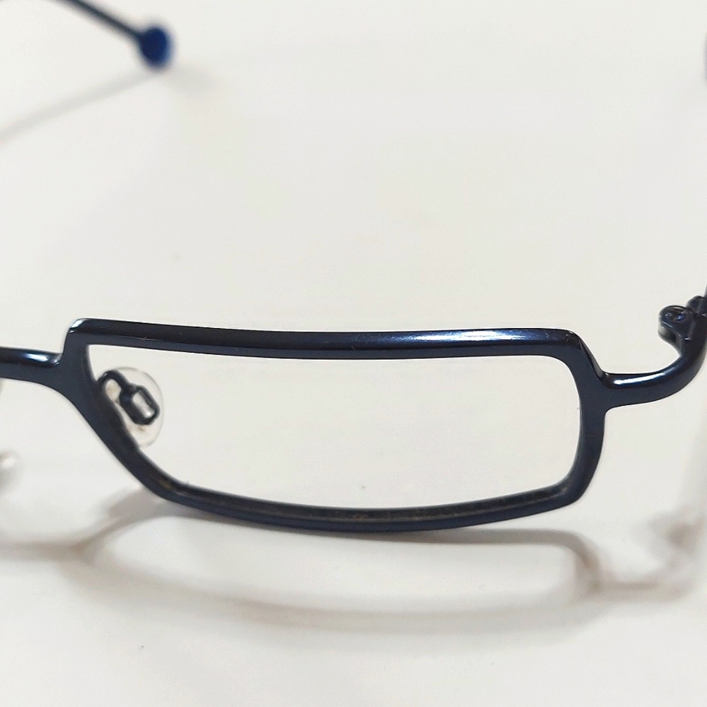 Titanium L.A Eyeworks Dark Rectangular Lens Marle… - image 3